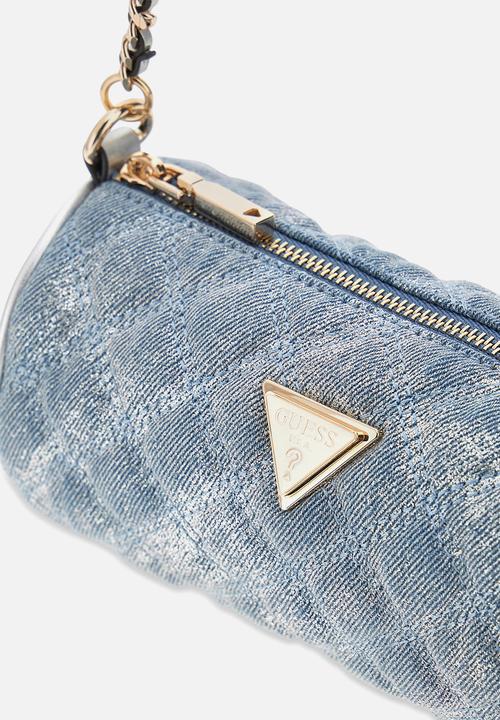 GUESS - Giully Mini Barrel Bag - Metallic Denim