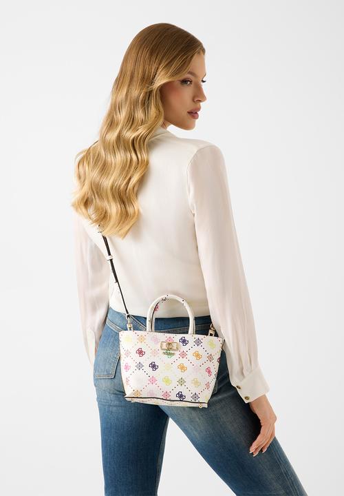 GUESS - Emelie Logo Mini Tote Bag - Multi Logo