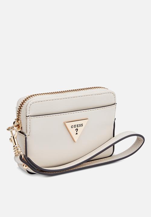 GUESS - Tasha Sling Id Wristlet Bag-Stone