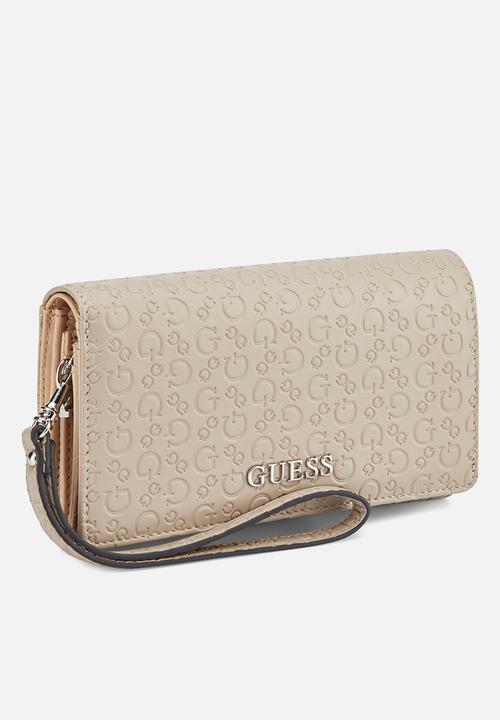 GUESS - Remy Sling Phone Organizer Bag- Taupe