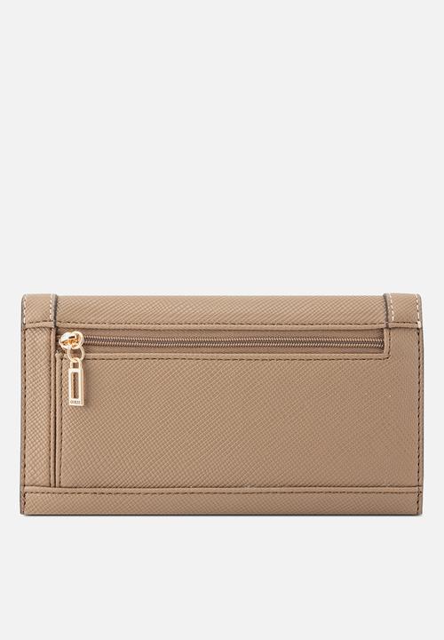 GUESS - Cadence Sling Slim Clutch Bag- Cocoa