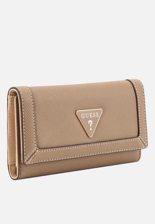 GUESS - Cadence Sling Slim Clutch Bag- Cocoa