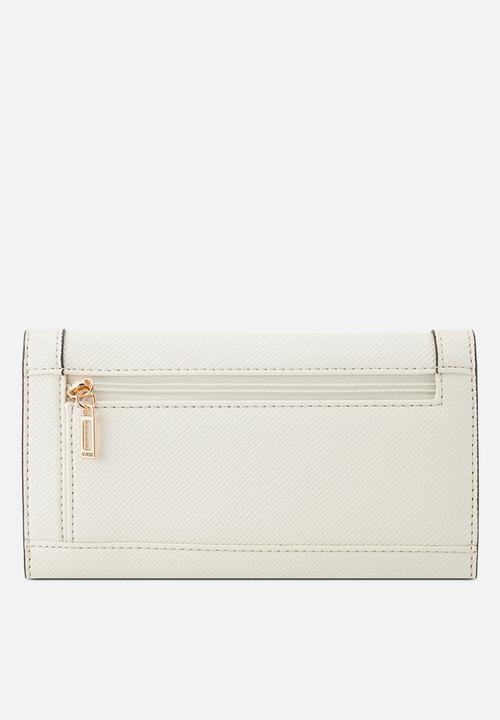 GUESS - Cadence Sling Slim Clutch Bag - Cream