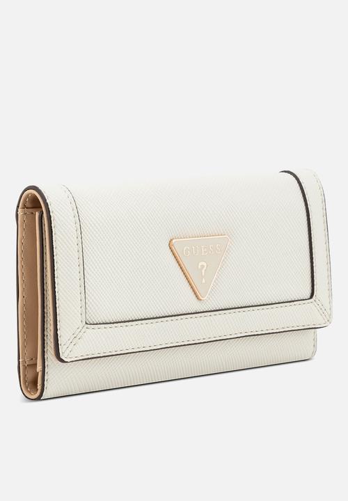 GUESS - Cadence Sling Slim Clutch Bag - Cream