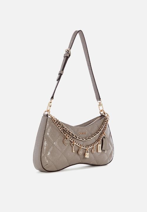 GUESS - Libby Shoulder Bag-Dark Taupe