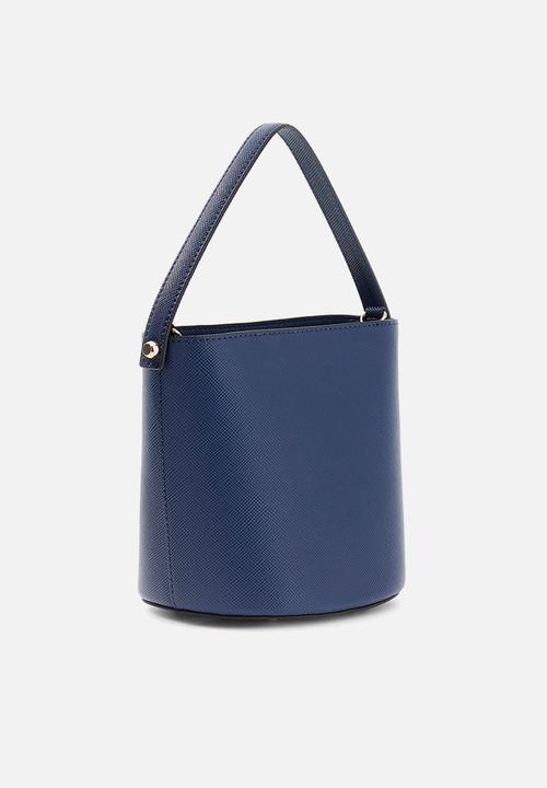GUESS - Patsie Top Handle Bucket Bag - Navy