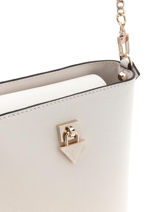 GUESS - Patsie Top Handle Bucket Bag-Off White