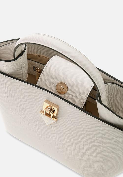 GUESS - Patsie Mini Tote Bag - Off White