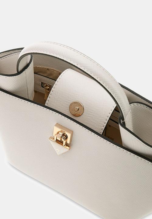 GUESS - Patsie Mini Tote Bag - Off White