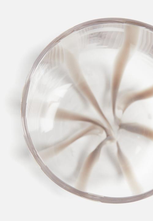H&M - Patterned tumbler - taupe/striped