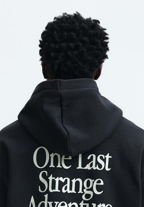 H&M - Loose fit hoodie - black/stranger things