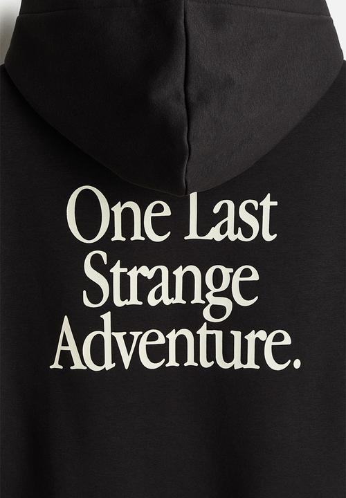 H&M - Loose fit hoodie - black/stranger things