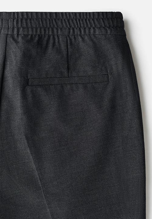 H&M - Slim fit tailored joggers - dark grey