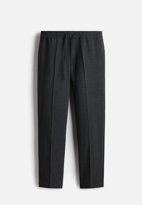 H&M - Slim fit tailored joggers - dark grey