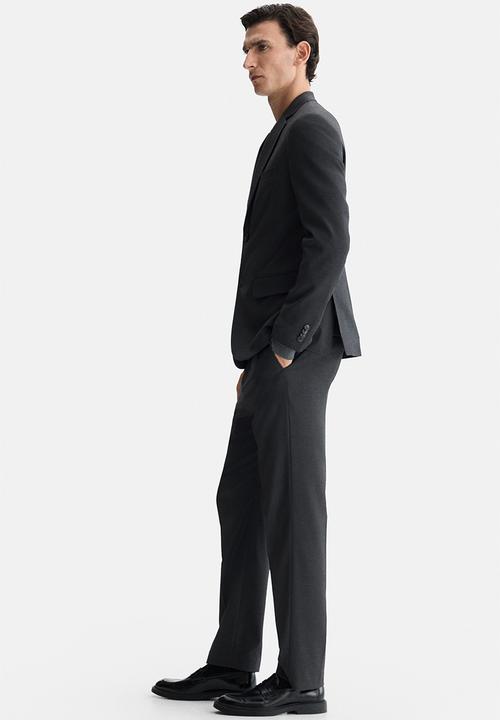 H&M - Regular fit single-breasted jacket - dark grey