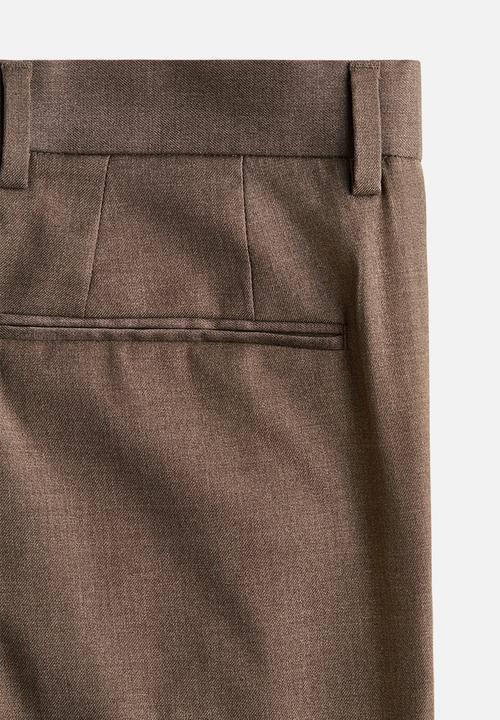 H&M - Regular fit suit trousers - dark beige