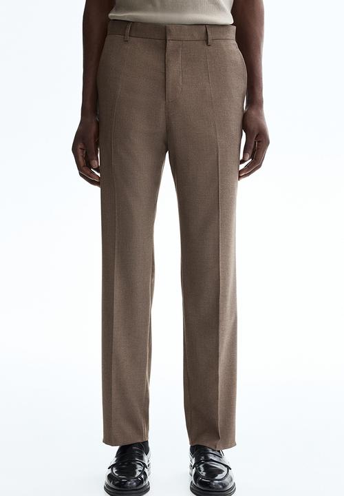 H&M - Regular fit suit trousers - dark beige