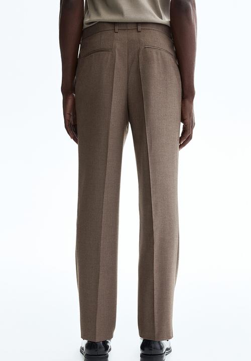 H&M - Regular fit suit trousers - dark beige