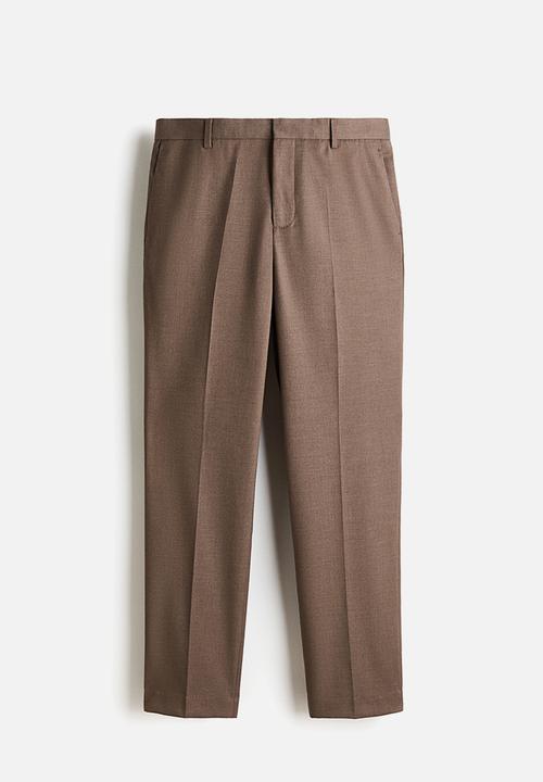 H&M - Regular fit suit trousers - dark beige