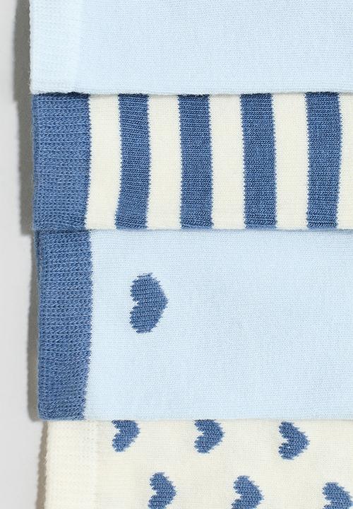 H&M - 10 pack socks - blue/hearts