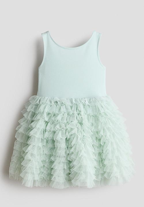 H&M - Flared-skirt dress - light green