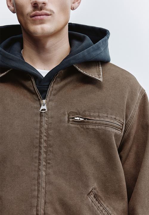 H&M - Canvas jacket - khaki green