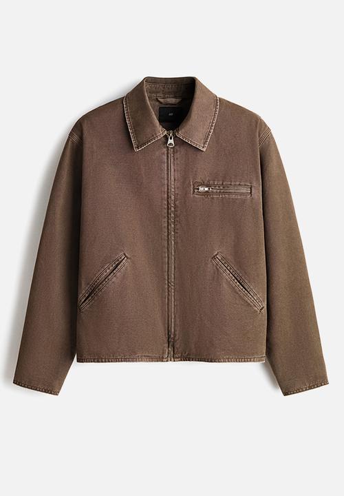 H&M - Canvas jacket - khaki green