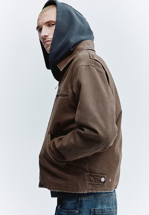 H&M - Canvas jacket - khaki green