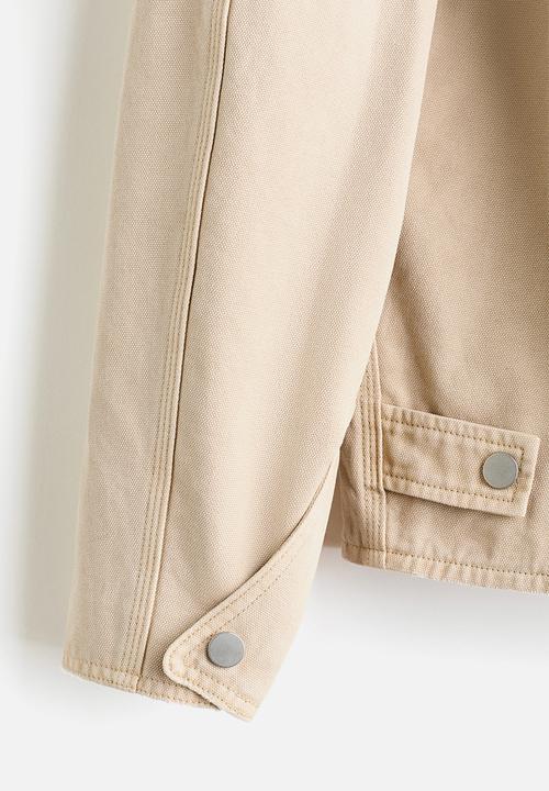 H&M - Canvas jacket - light beige
