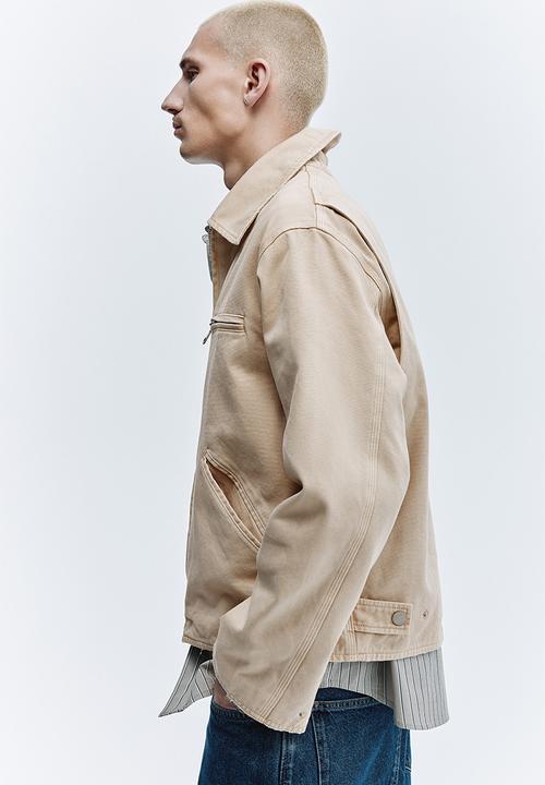 H&M - Canvas jacket - light beige