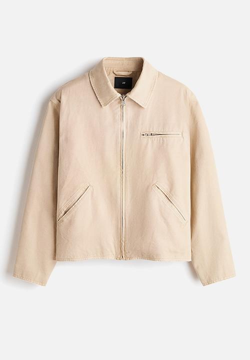 H&M - Canvas jacket - light beige