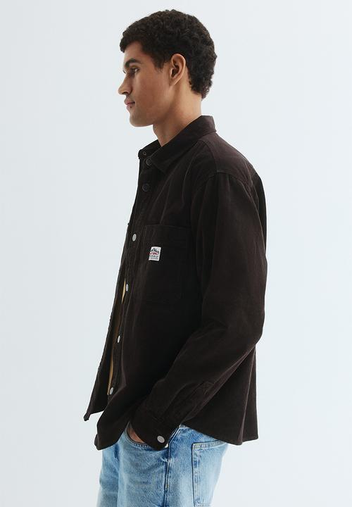 H&M - Oversized cotton corduroy shirt - dark brown