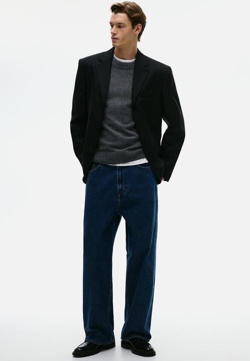 H&M - Regular fit brushed jumper - dark grey marl