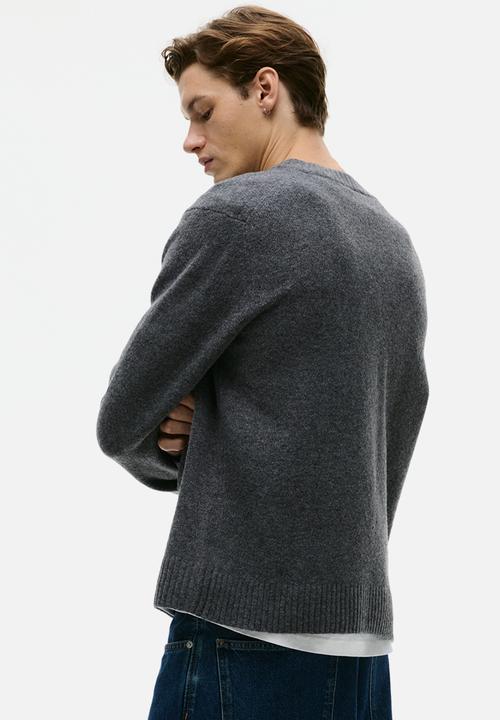 H&M - Regular fit brushed jumper - dark grey marl