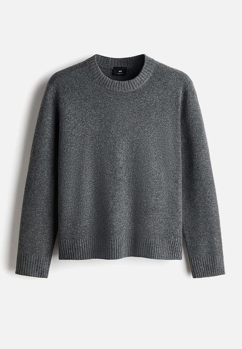 H&M - Regular fit brushed jumper - dark grey marl