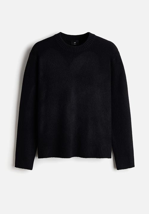 H&M - Regular fit brushed jumper - black