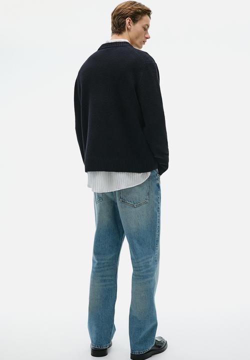 H&M - Regular fit brushed jumper - black