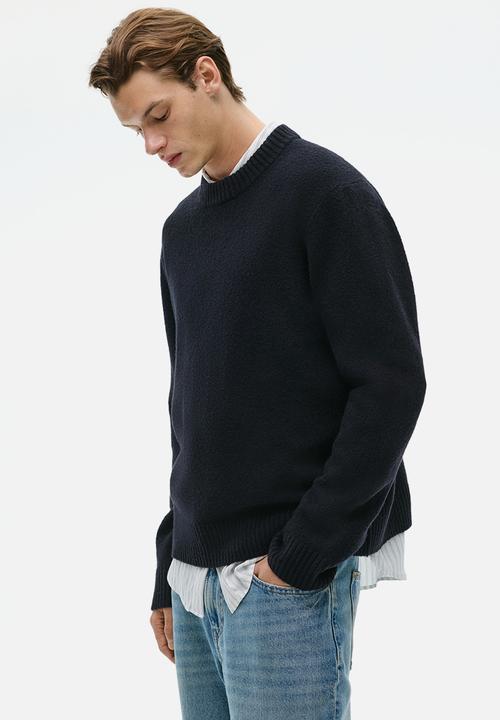 H&M - Regular fit brushed jumper - black