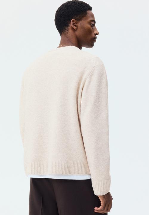 H&M - Regular fit brushed jumper - light beige