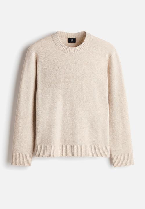H&M - Regular fit brushed jumper - light beige