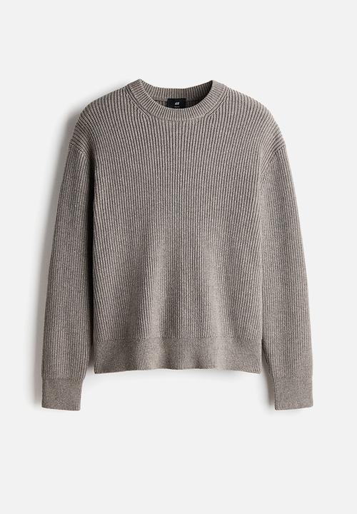 H&M - Relaxed fit knitted jumper - mole