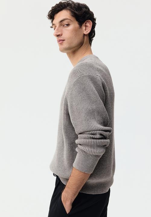 H&M - Relaxed fit knitted jumper - mole