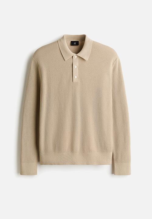 H&M - Regular fit polo shirt - beige