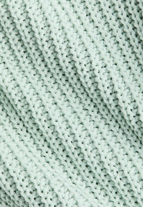 H&M - Chenille-knit jumper - light mint green