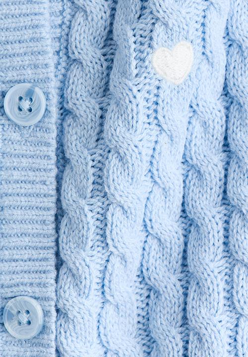 H&M - Cable-knit cardigan - blue