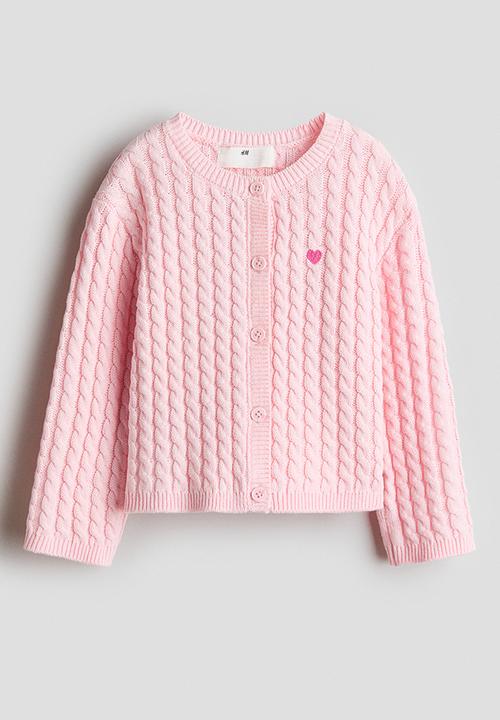 H&M - Cable-knit cardigan - pink