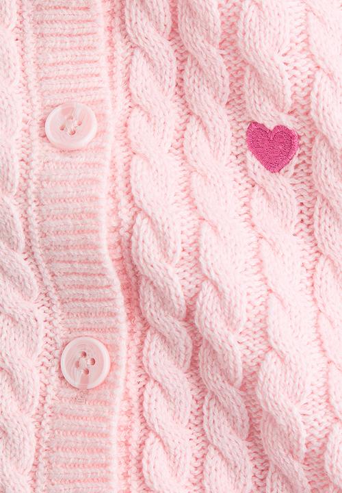 H&M - Cable-knit cardigan - pink