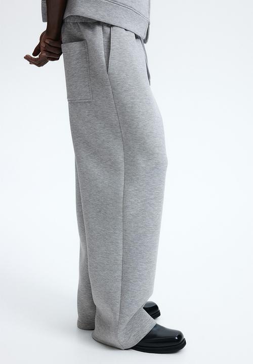 H&M - Relaxed fit scuba joggers - grey marl