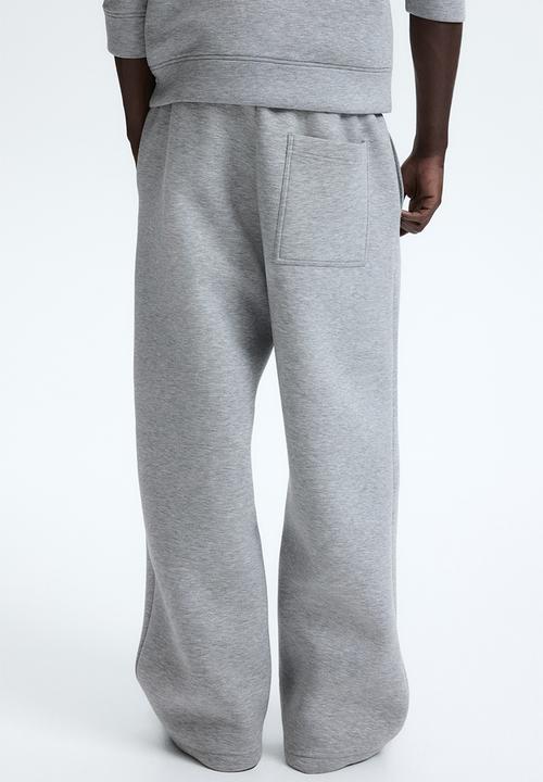 H&M - Relaxed fit scuba joggers - grey marl