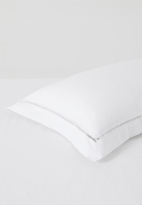 Sixth Floor - Cotton Blend ladder lace 2 pack pillowcase